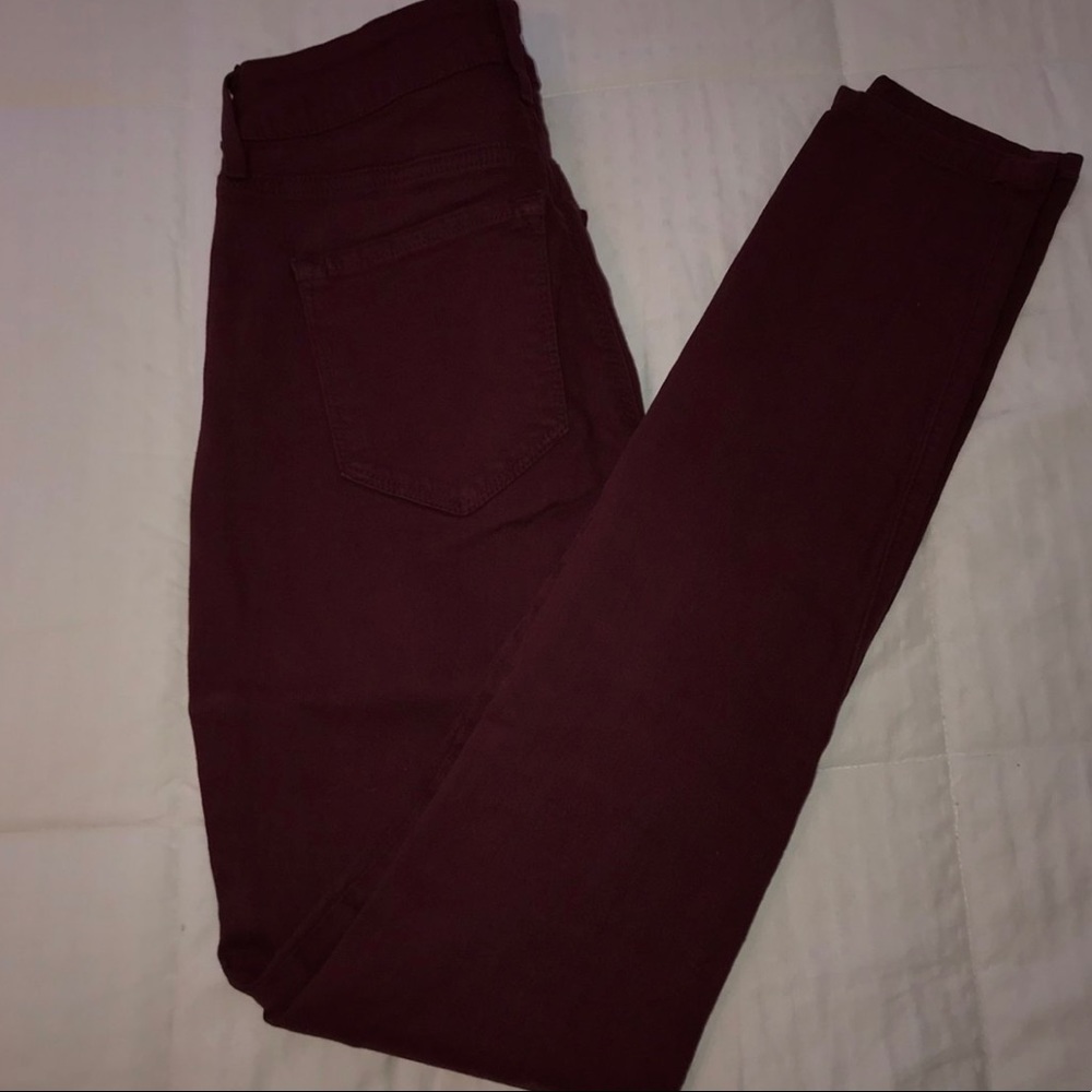 Maroon Jeans